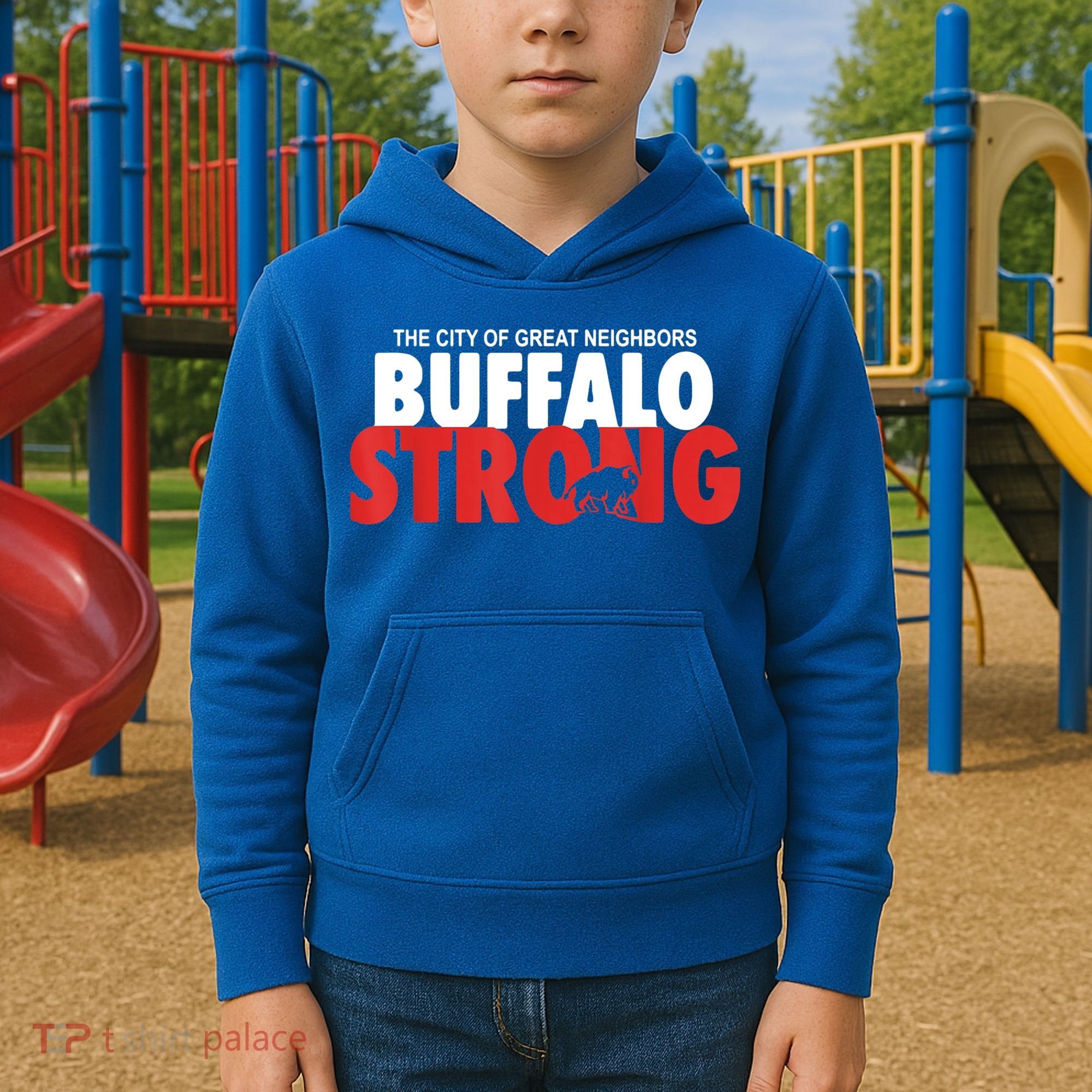Buffalo Strong Shirt Buffalo Strong Pray For Buffalo Shirt Kids Hoodie