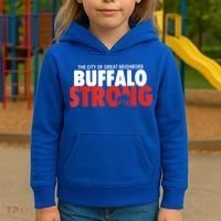 Buffalo Strong Shirt Buffalo Strong Pray For Buffalo Shirt Kids Hoodie thumb 3