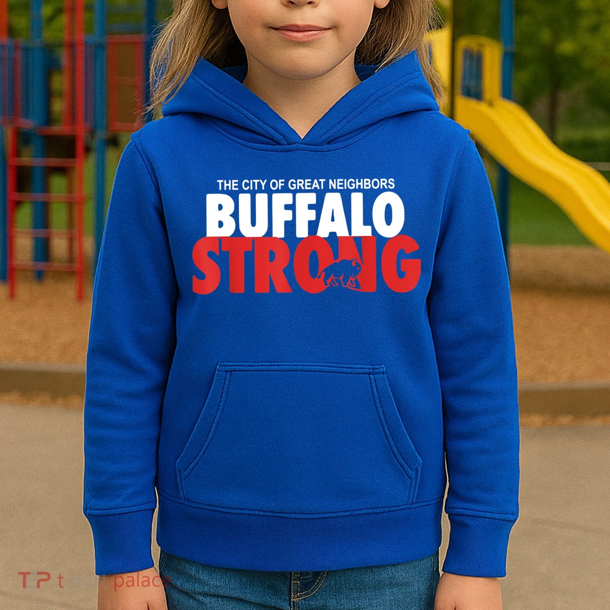 Buffalo Strong Shirt Buffalo Strong Pray For Buffalo Shirt Kids Hoodie