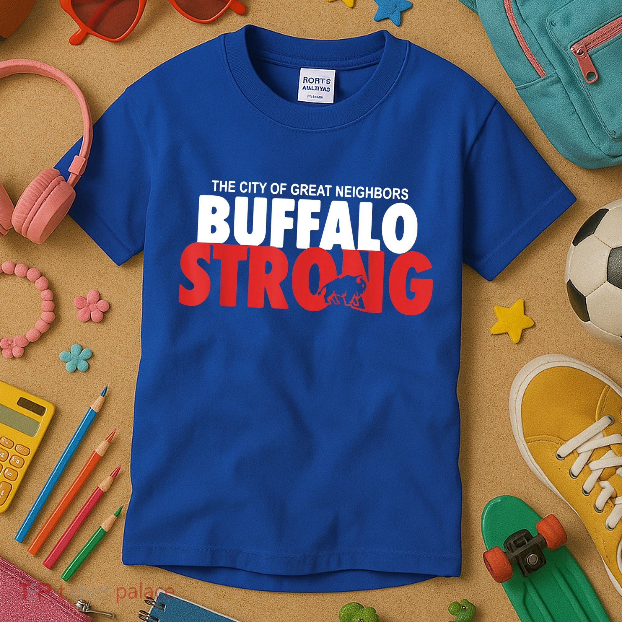 Buffalo Strong Shirt Buffalo Strong Pray For Buffalo Shirt Kids T-Shirt