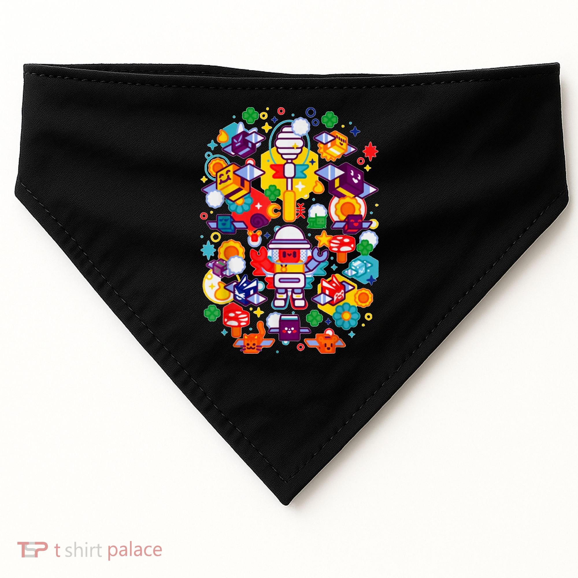 Bee Swarm Simulator Merch Stylized Beekeeper USA-Made Doggie Bandana