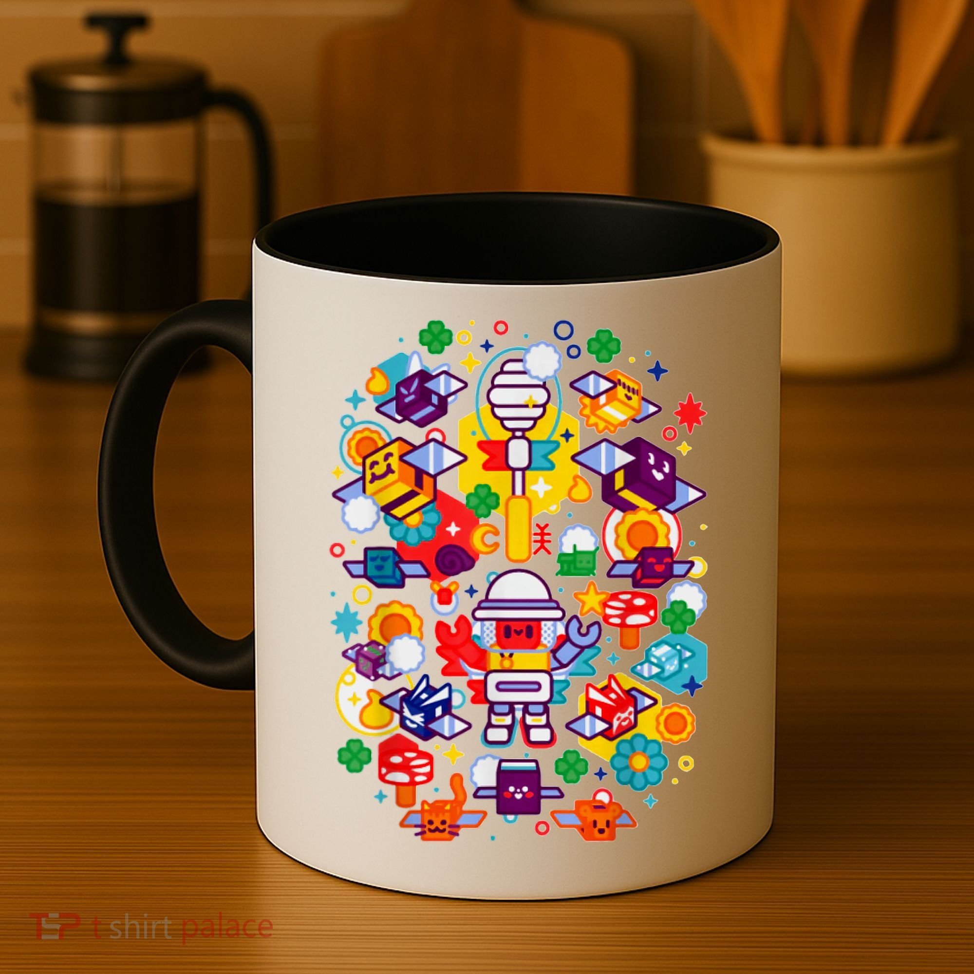 Bee Swarm Simulator Merch Stylized Beekeeper Coffee Mug