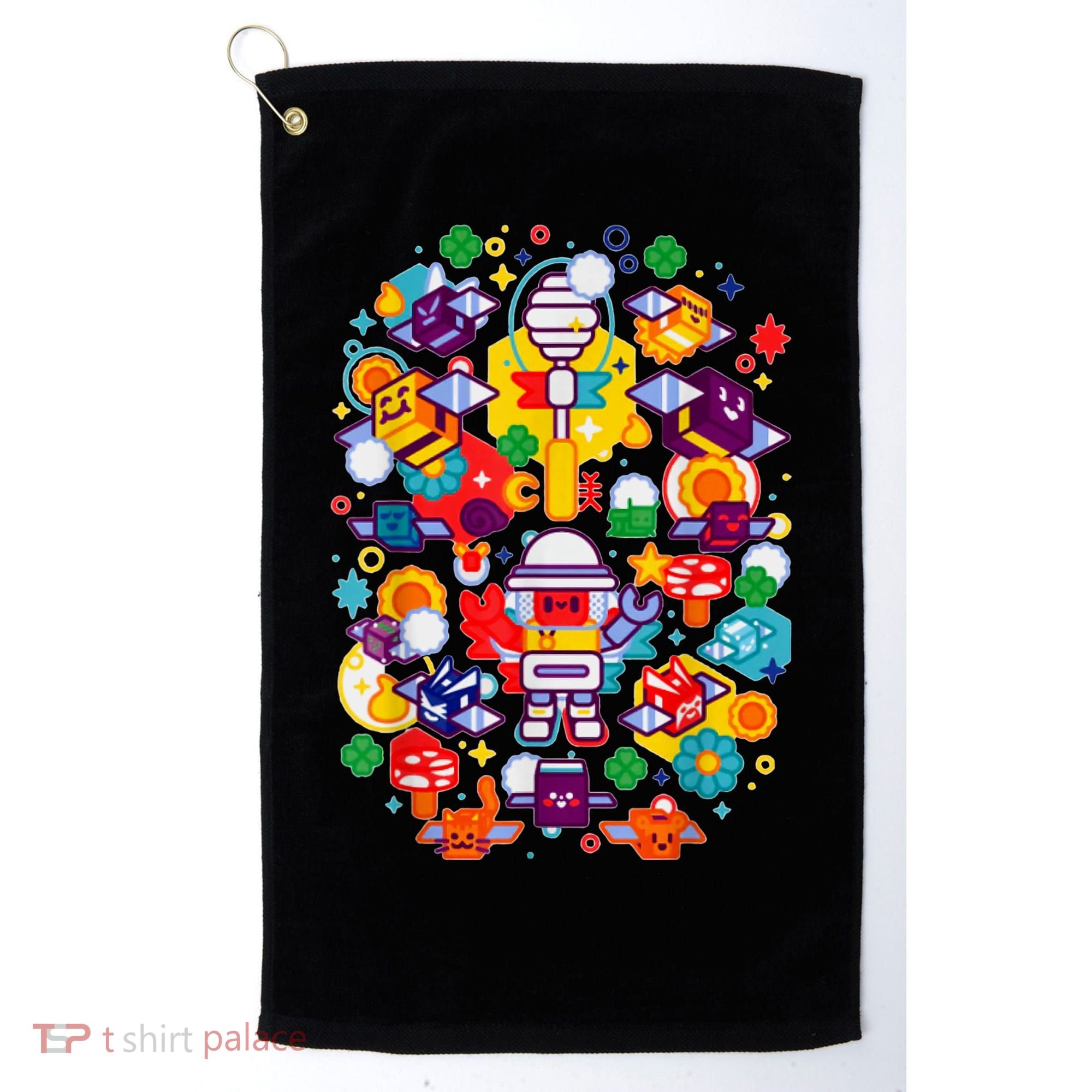 Bee Swarm Simulator Merch Stylized Beekeeper Golf Towel