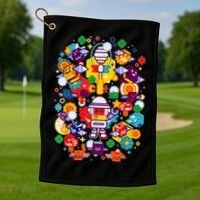 Bee Swarm Simulator Merch Stylized Beekeeper Golf Towel thumb 1