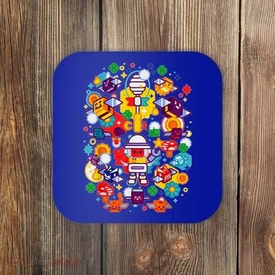 Bee Swarm Simulator Merch Stylized Beekeeper Coaster