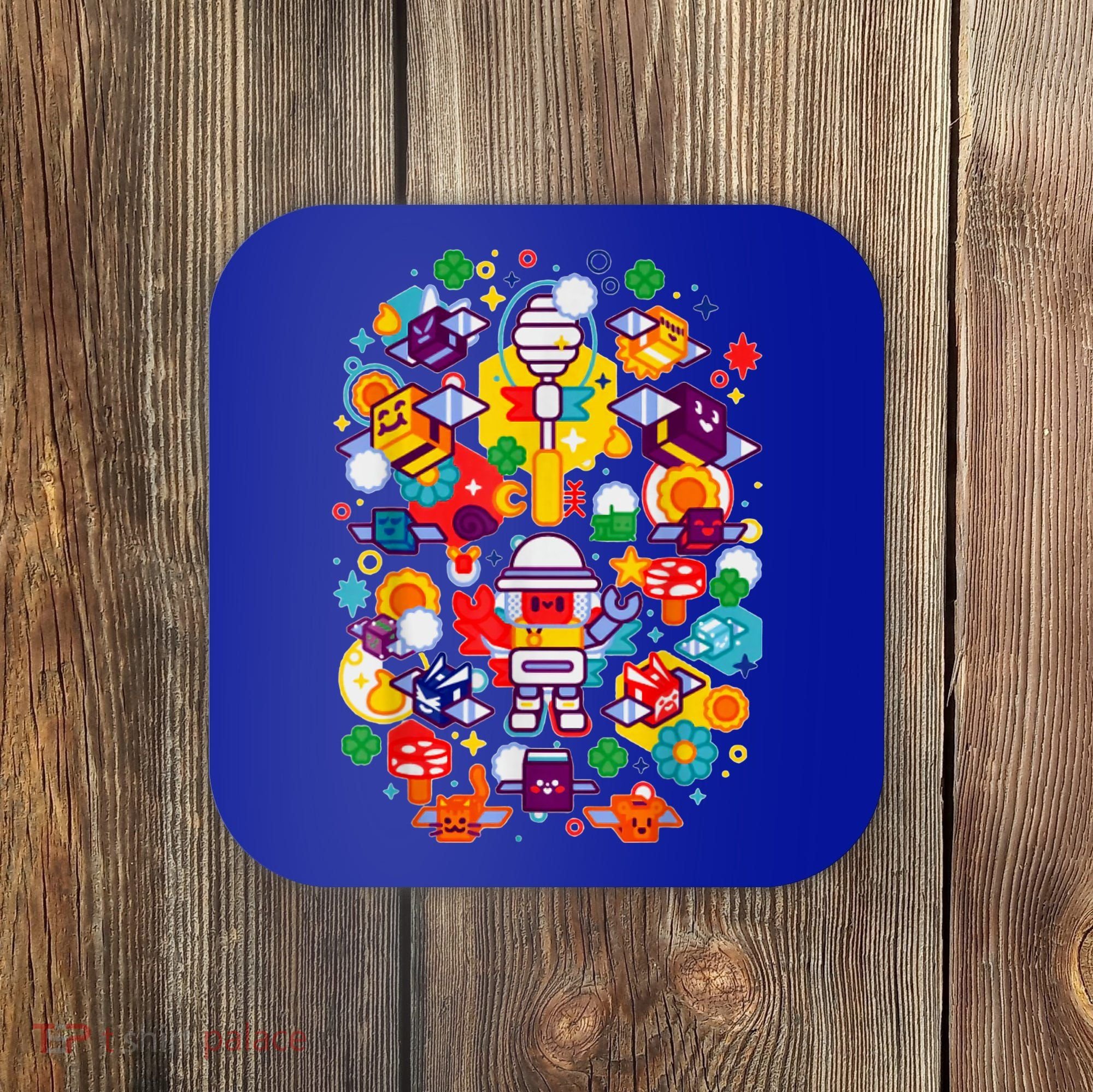 Bee Swarm Simulator Merch Stylized Beekeeper Coaster
