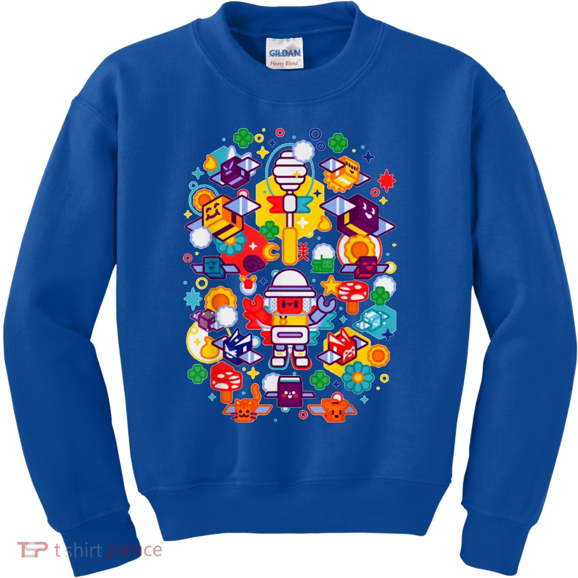 Bee Swarm Simulator Merch Stylized Beekeeper Kids Sweatshirt