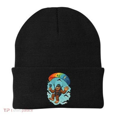 Bigfoot Skydiving Sasquatch Parachute Skydiver Paragliding Beanie