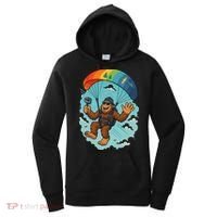 Bigfoot Skydiving Sasquatch Parachute Skydiver Paragliding Women's Hoodie thumb 0