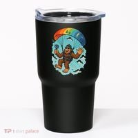 Bigfoot Skydiving Sasquatch Parachute Skydiver Paragliding Tumbler thumb 0