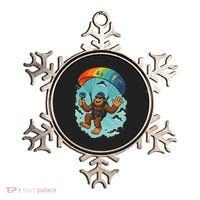 Bigfoot Skydiving Sasquatch Parachute Skydiver Paragliding Ornament thumb 0