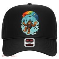 Bigfoot Skydiving Sasquatch Parachute Skydiver Paragliding Hat thumb 0