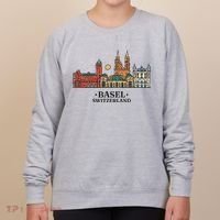 Basel Switzerland Skyline Women's Sweatshirt thumb 0