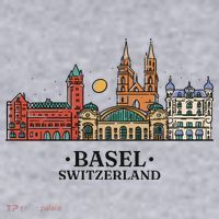 Basel Switzerland Skyline Women's Sweatshirt thumb 2