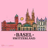 Basel Switzerland Skyline Coaster thumb 2