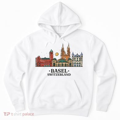Basel Switzerland Skyline Hoodie