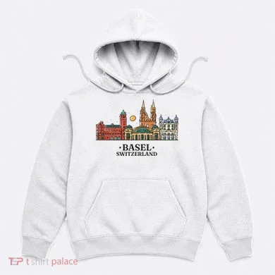 Basel Switzerland Skyline Hoodie