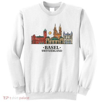 Basel Switzerland Skyline Sweatshirt
