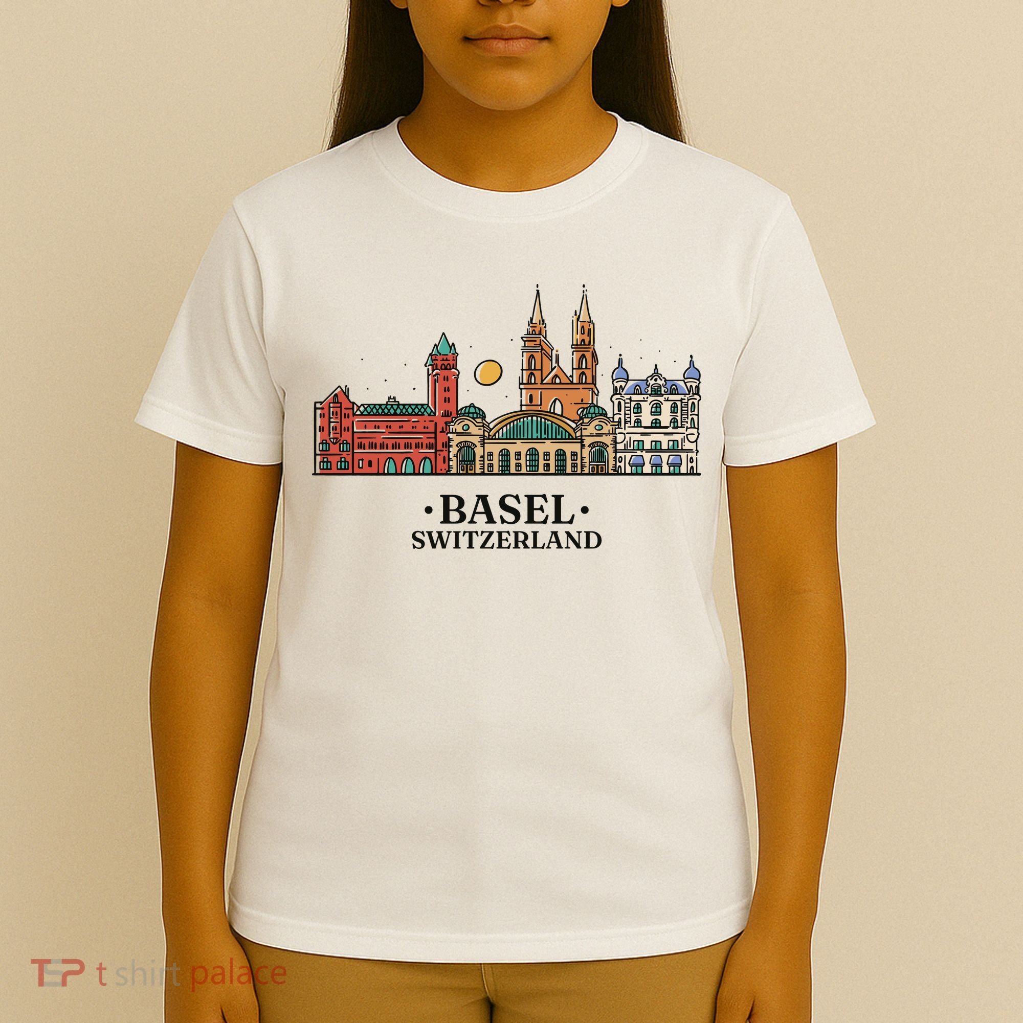 Basel Switzerland Skyline T-Shirt