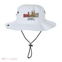 Basel Switzerland Skyline Bucket Hat thumb 0
