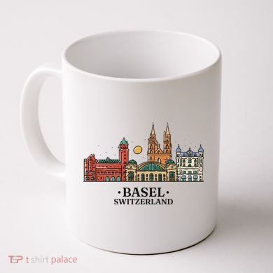 Basel Switzerland Skyline Coffee Mug
