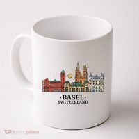 Basel Switzerland Skyline Coffee Mug thumb 0