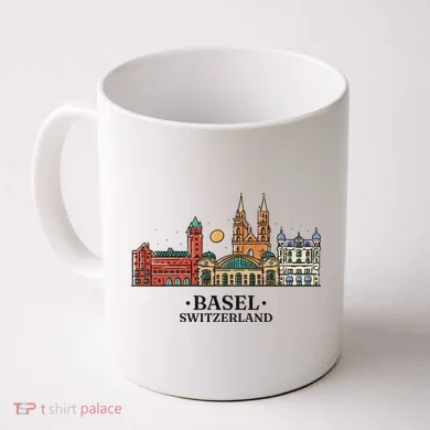 Basel Switzerland Skyline Coffee Mug