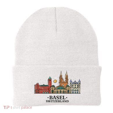 Basel Switzerland Skyline Beanie