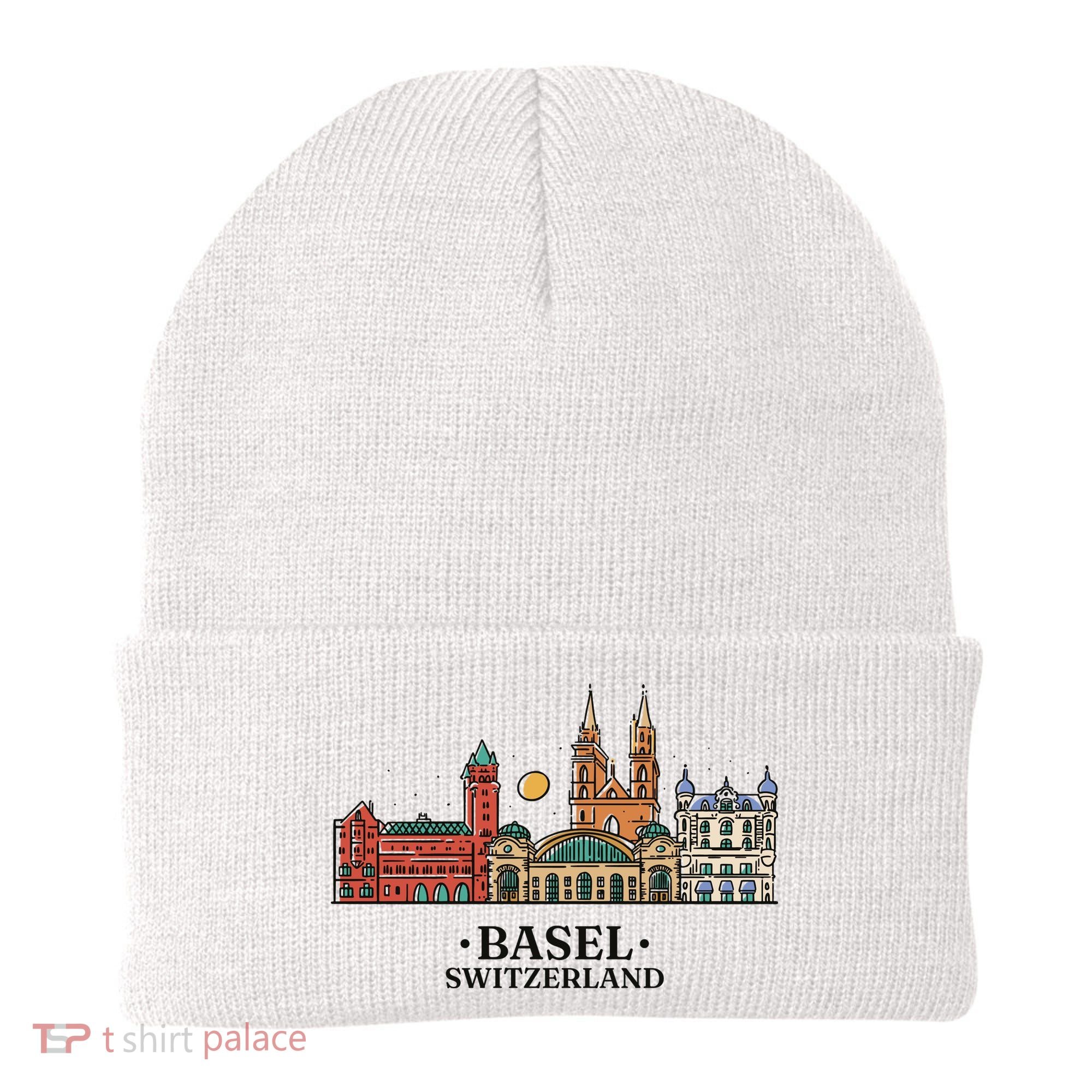Basel Switzerland Skyline Beanie