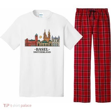 Basel Switzerland Skyline Pajama Set