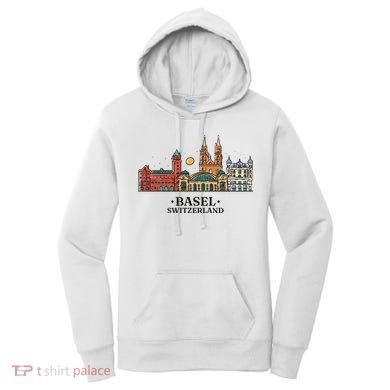 Basel Switzerland Skyline Women's Hoodie