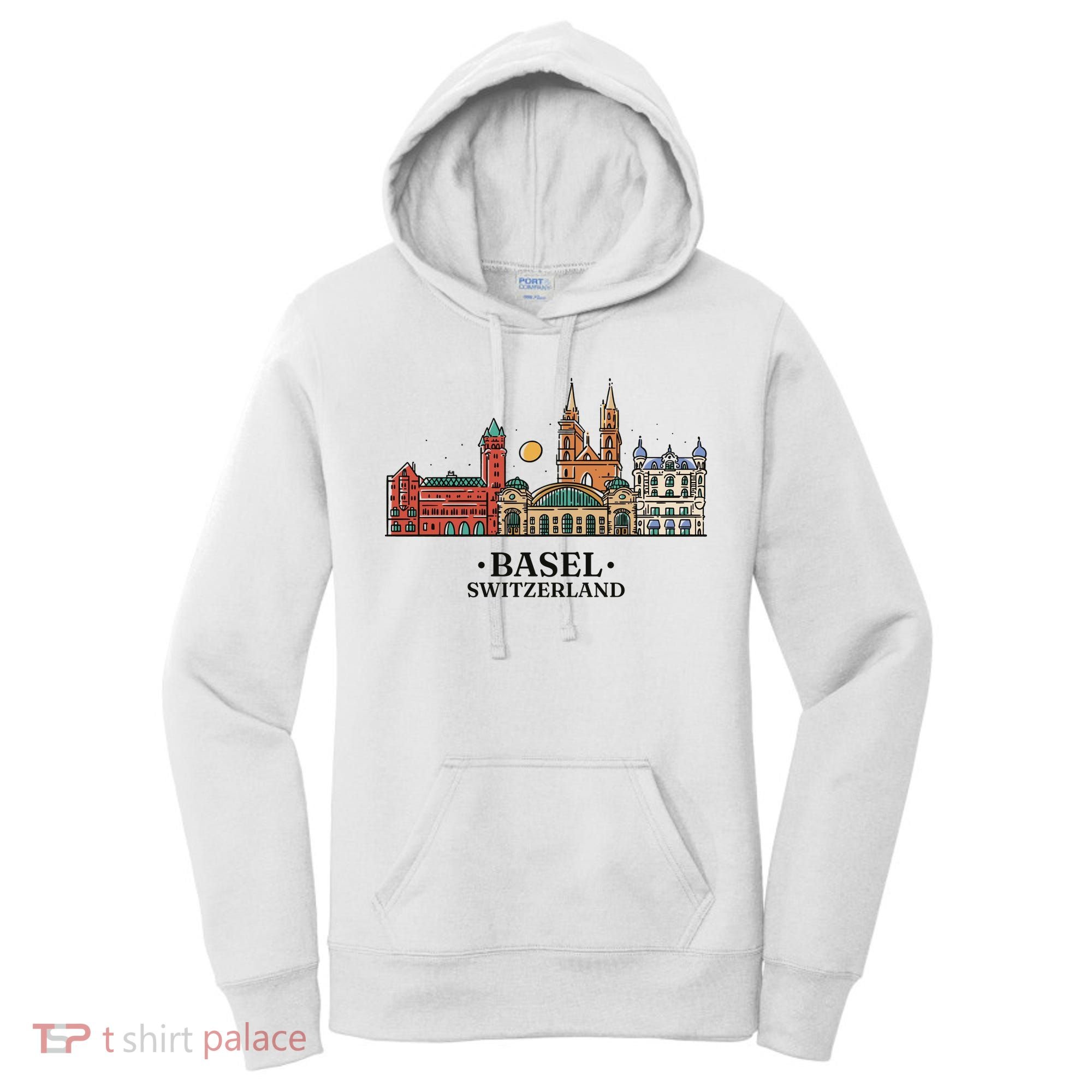 Basel Switzerland Skyline Women's Hoodie