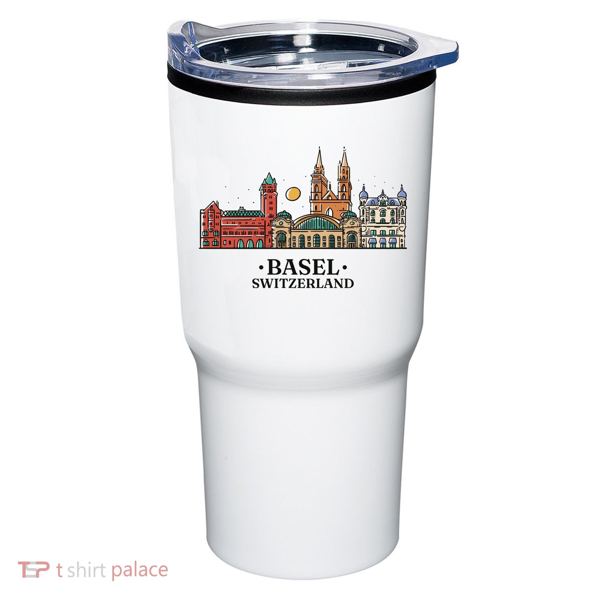 Basel Switzerland Skyline Tumbler