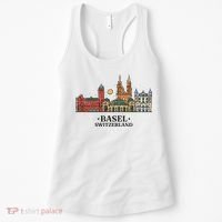 Basel Switzerland Skyline Women's Tank Top thumb 0