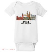 Basel Switzerland Skyline Baby Bodysuit thumb 0