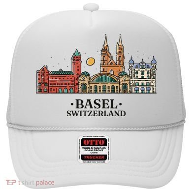 Basel Switzerland Skyline Hat
