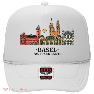 Basel Switzerland Skyline Hat