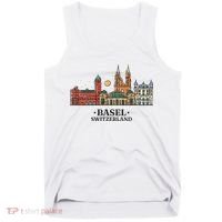 Basel Switzerland Skyline Tank Top thumb 0