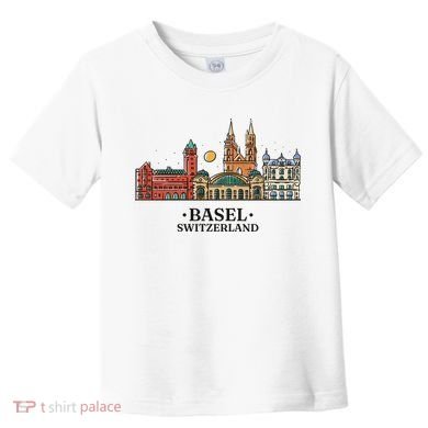 Basel Switzerland Skyline Toddler T-Shirt