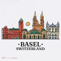 Basel Switzerland Skyline Women's T-Shirt thumb 6
