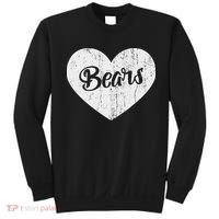 Bears School Sports Fan Team Spirit Mascot Cute Heart Gift Sweatshirt thumb 0