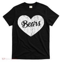 Bears School Sports Fan Team Spirit Mascot Cute Heart Gift T-Shirt thumb 0