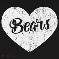 Bears School Sports Fan Team Spirit Mascot Cute Heart Gift Women's Hoodie thumb 2