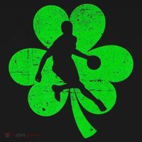 Basketball Sports St Patrick's Day Retro Shamrock Irish Gift Bucket Hat thumb 4