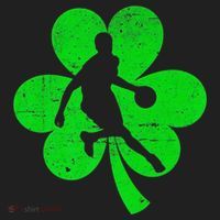 Basketball Sports St Patrick's Day Retro Shamrock Irish Gift Beanie thumb 2