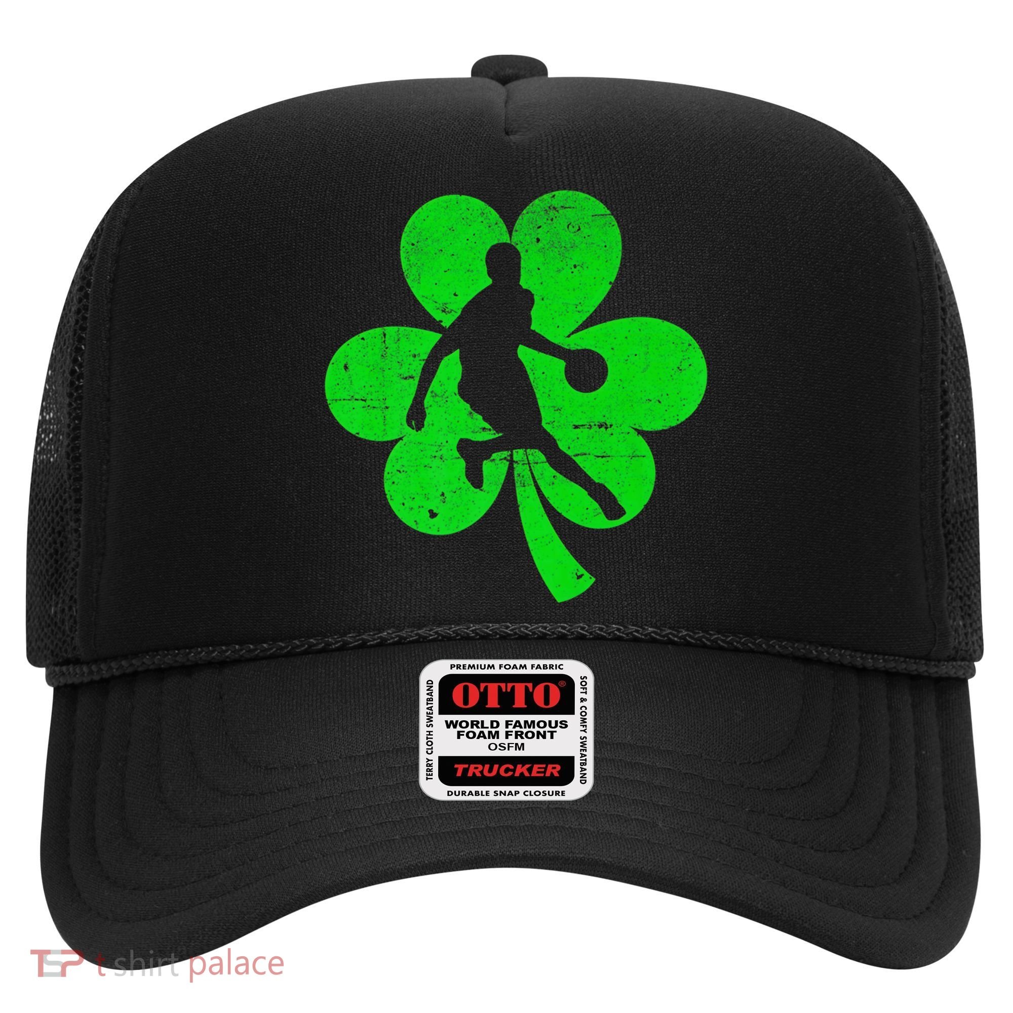 Basketball Sports St Patrick's Day Retro Shamrock Irish Gift Hat