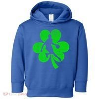 Basketball Sports St Patrick's Day Retro Shamrock Irish Gift Toddler Hoodie thumb 0