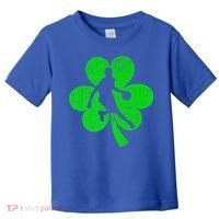 Basketball Sports St Patrick's Day Retro Shamrock Irish Gift Toddler T-Shirt thumb 0