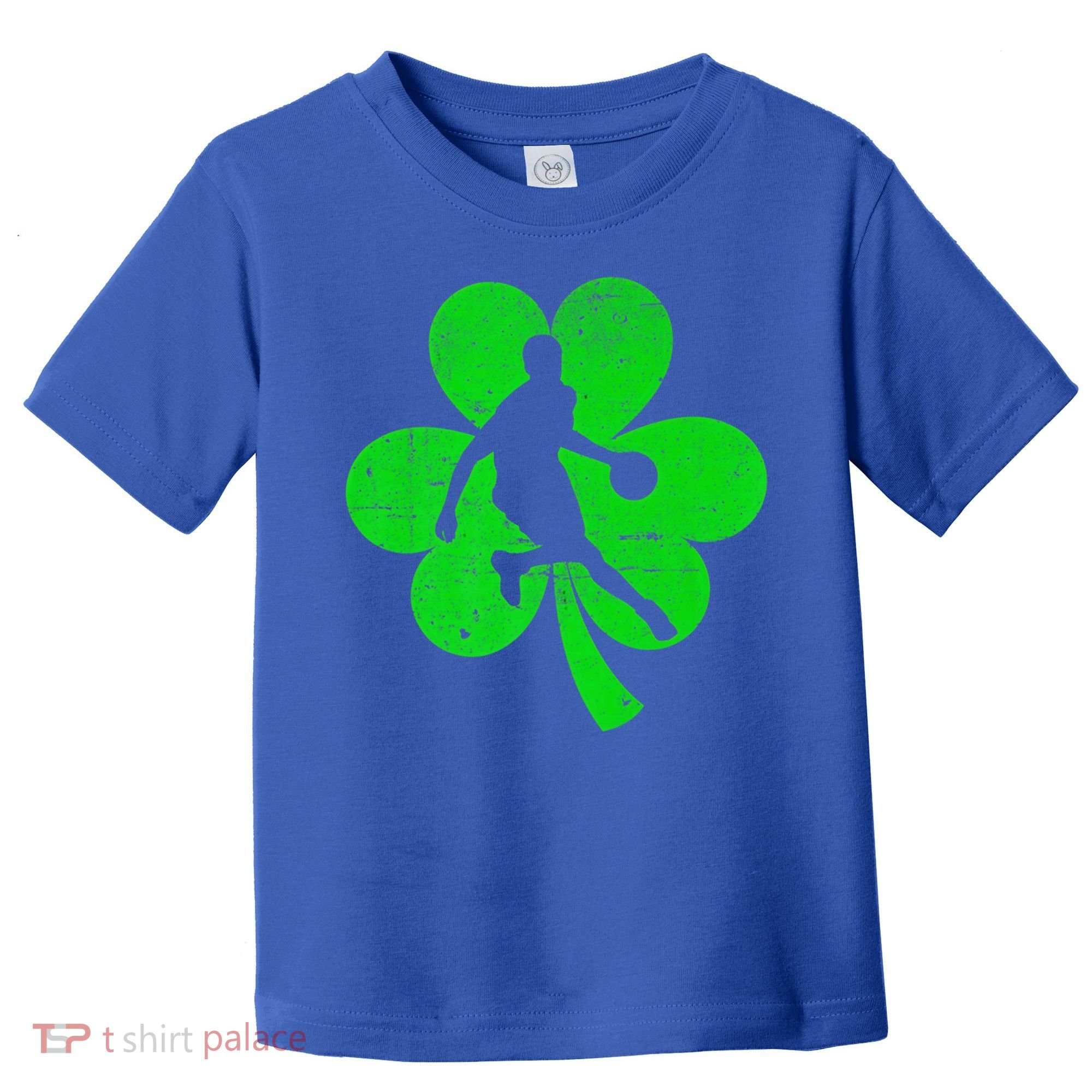 Basketball Sports St Patrick's Day Retro Shamrock Irish Gift Toddler T-Shirt