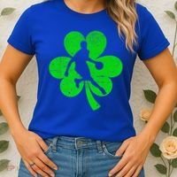 Basketball Sports St Patrick's Day Retro Shamrock Irish Gift Women's T-Shirt thumb 2